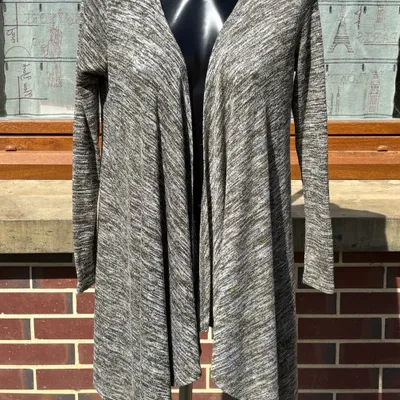 🌿 Gilet long asymétrique Jennyfer - Gris chiné - T36